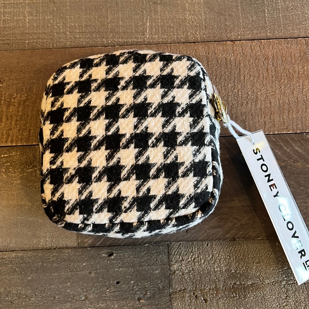Stoney Clover Black Houndstooth Mini Pouch